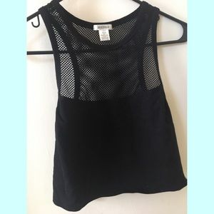Short black blouse